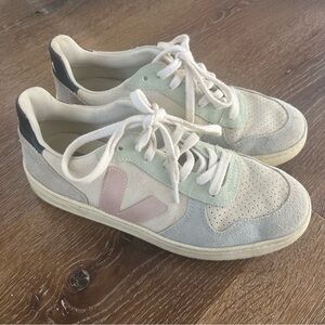 Veja V-10 Suede Multicolor Sneakers
